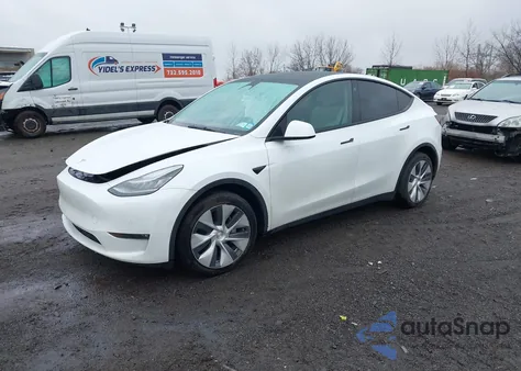 2022 Tesla Model Y Long Range Dual Motor All-Wheel Drive from USA, damaged, VIN 7SAYGDEE5NF389692